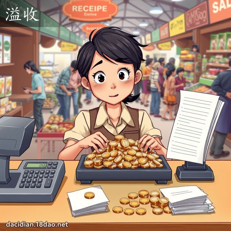 溢收 - 国语大辞典配图