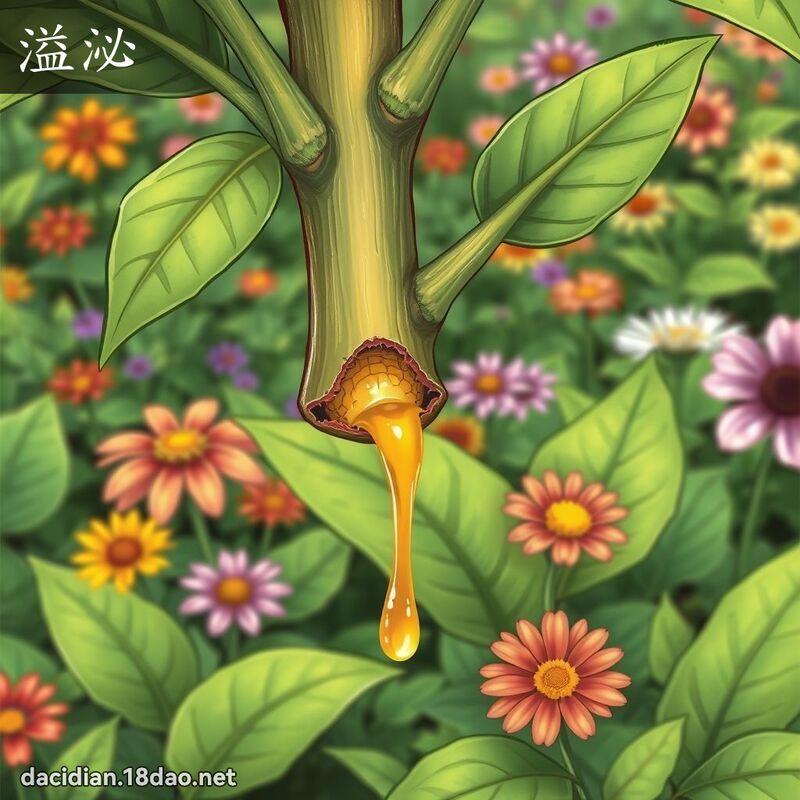 溢泌 - 国语大辞典配图