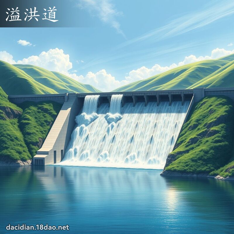 溢洪道 - 國語大辭典配圖