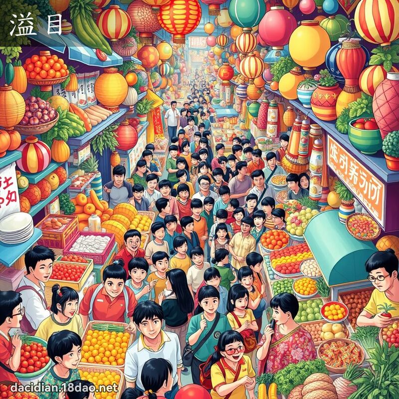 溢目 - 國語大辭典配圖