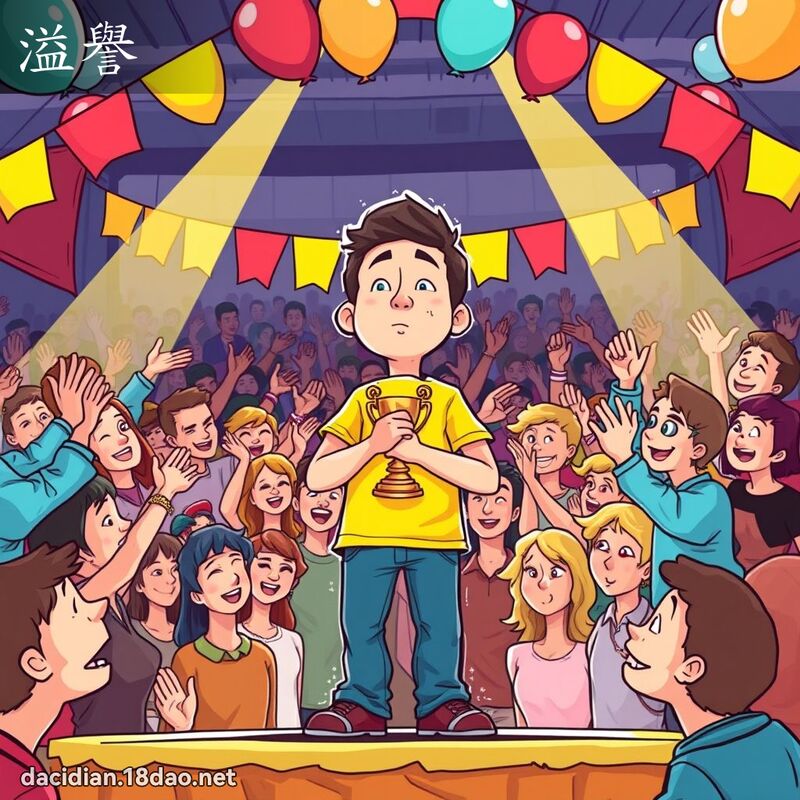溢誉 - 国语大辞典配图