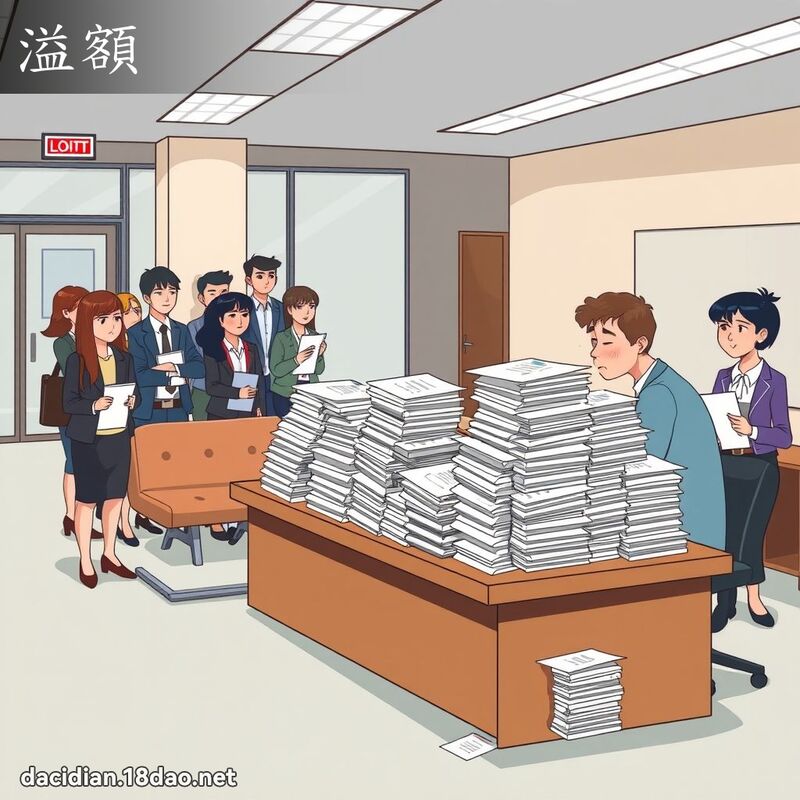 溢額 - 國語大辭典配圖