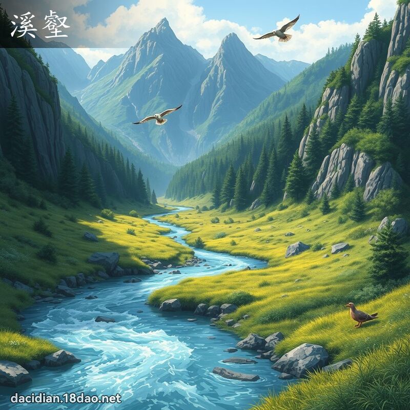 溪壑 - 国语大辞典配图