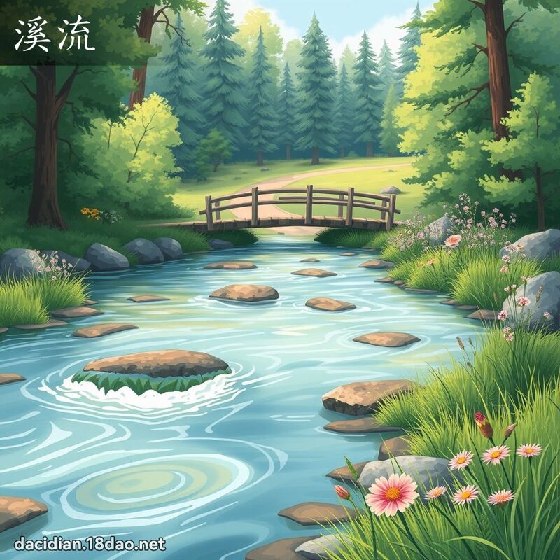 溪流 - 国语大辞典配图