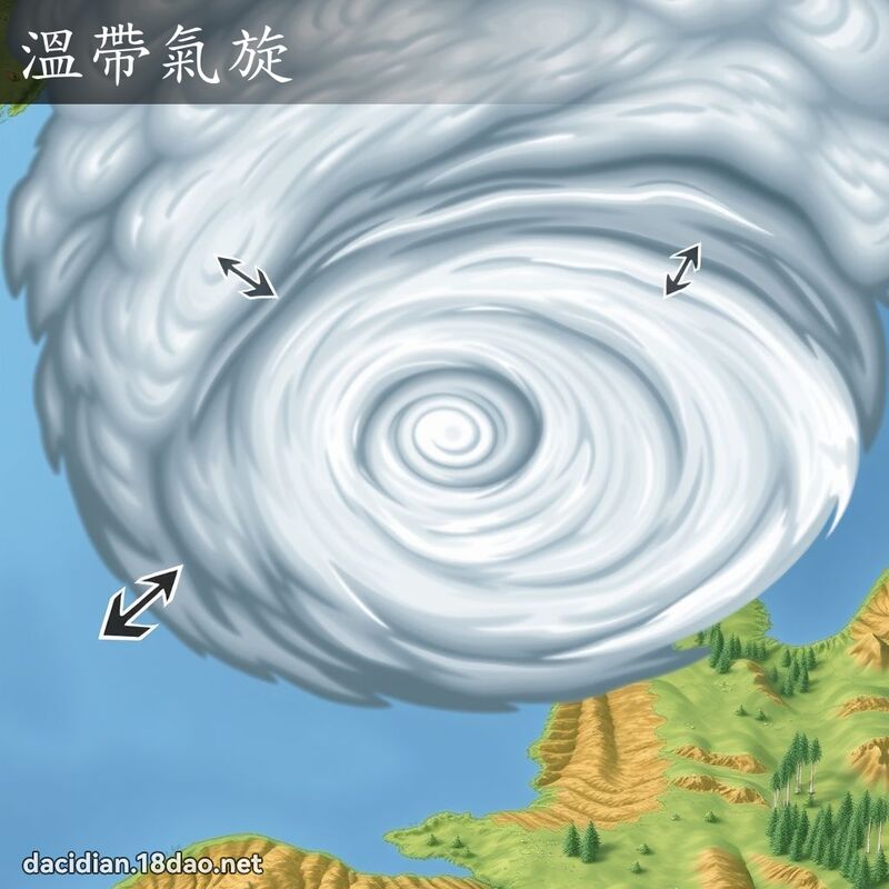 溫帶氣旋 - 國語大辭典配圖
