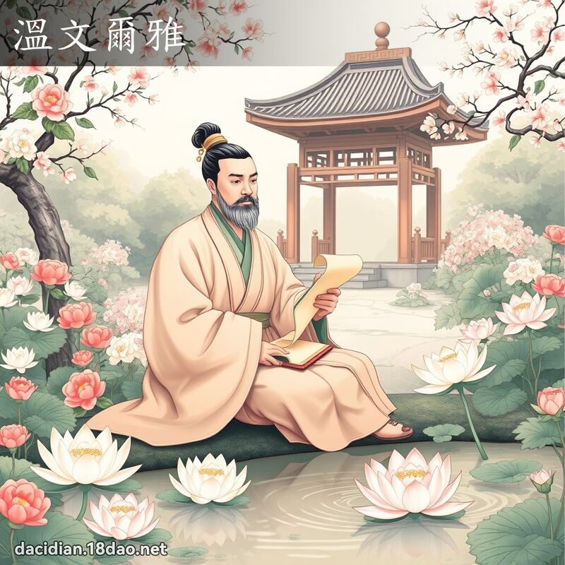 温文尔雅 - 国语大辞典配图