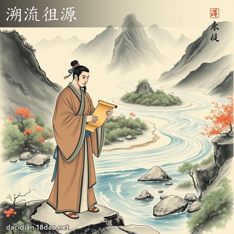 溯流徂源 - 國語大辭典配圖