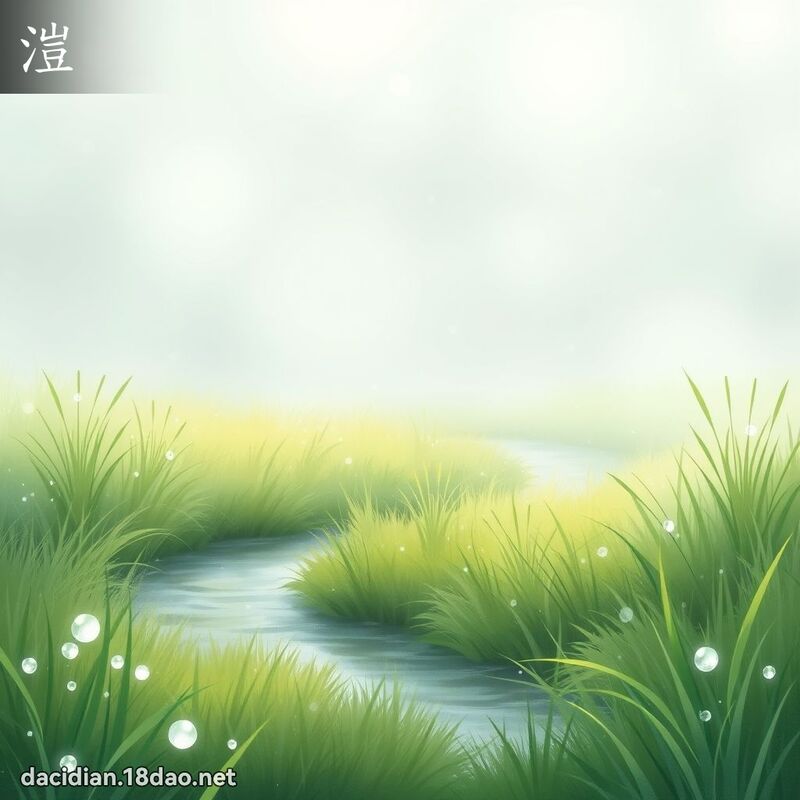 溰 - 國語大辭典配圖