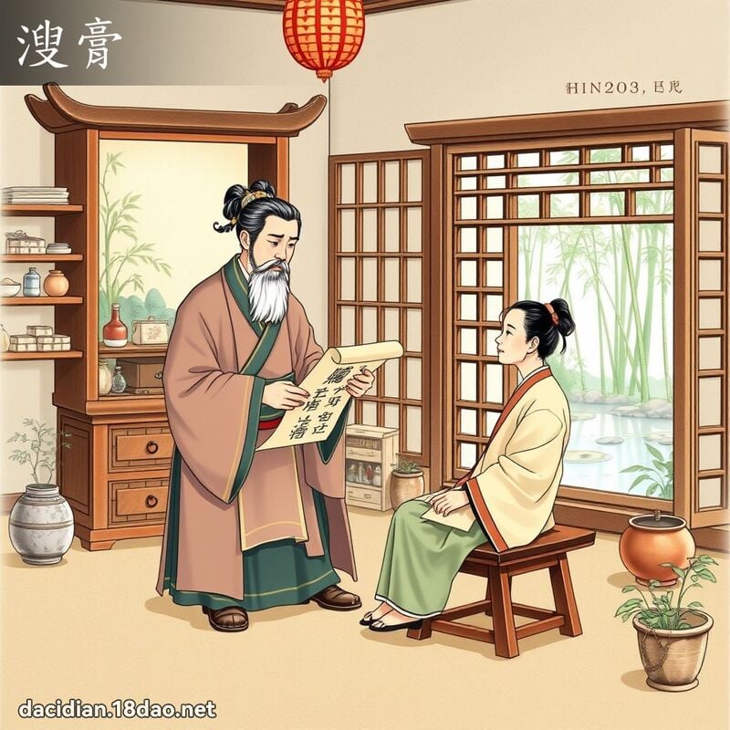溲膏 - 國語大辭典配圖