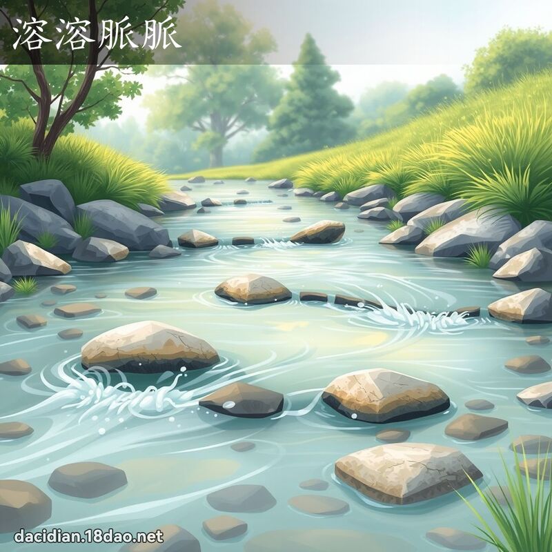 溶溶脉脉 - 国语大辞典配图