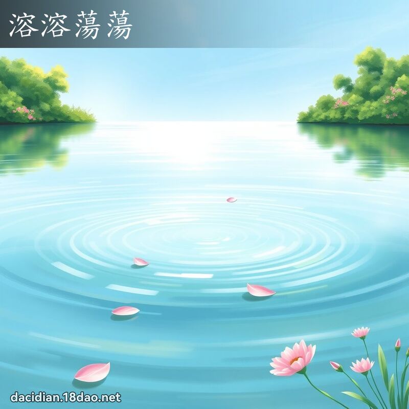 溶溶蕩蕩 - 國語大辭典配圖
