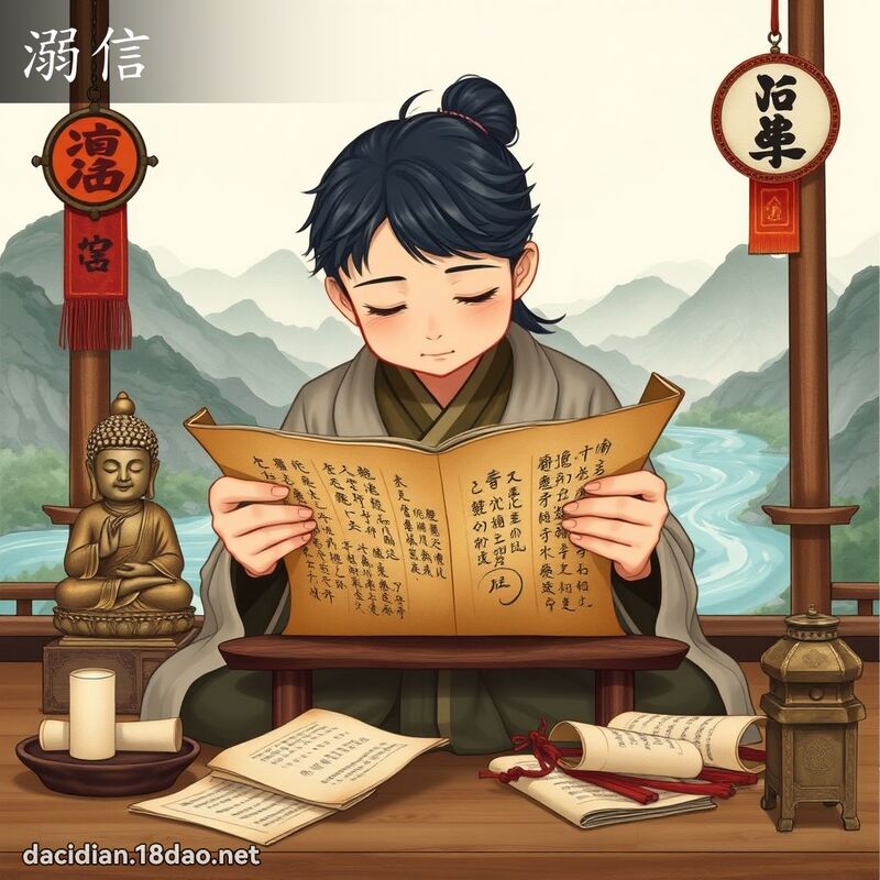 溺信 - 国语大辞典配图