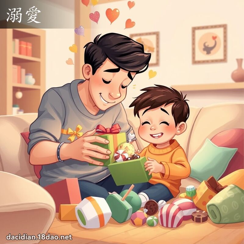 溺爱 - 国语大辞典配图