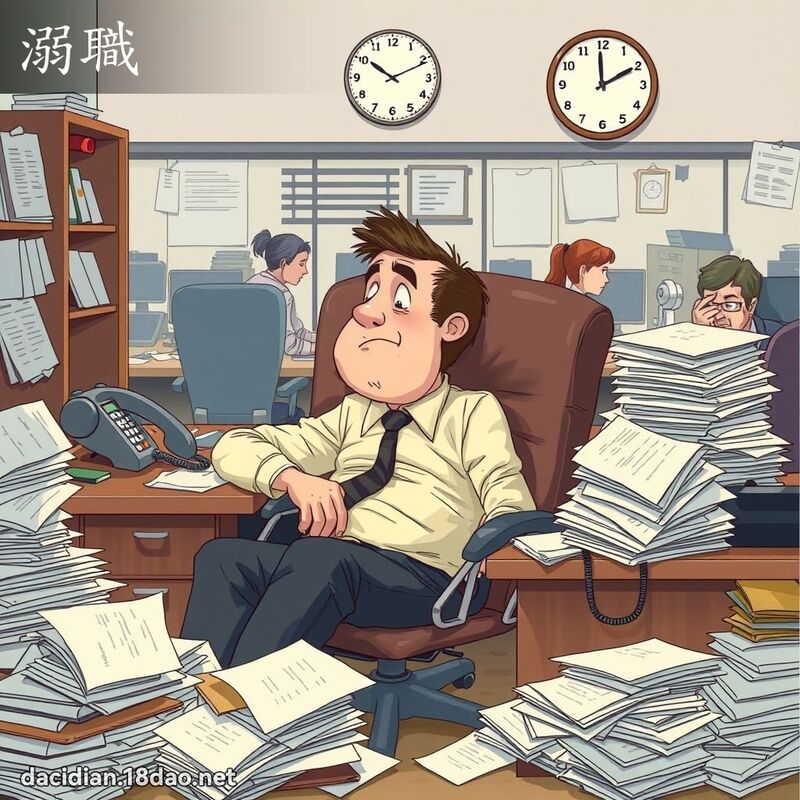 溺職 - 國語大辭典配圖