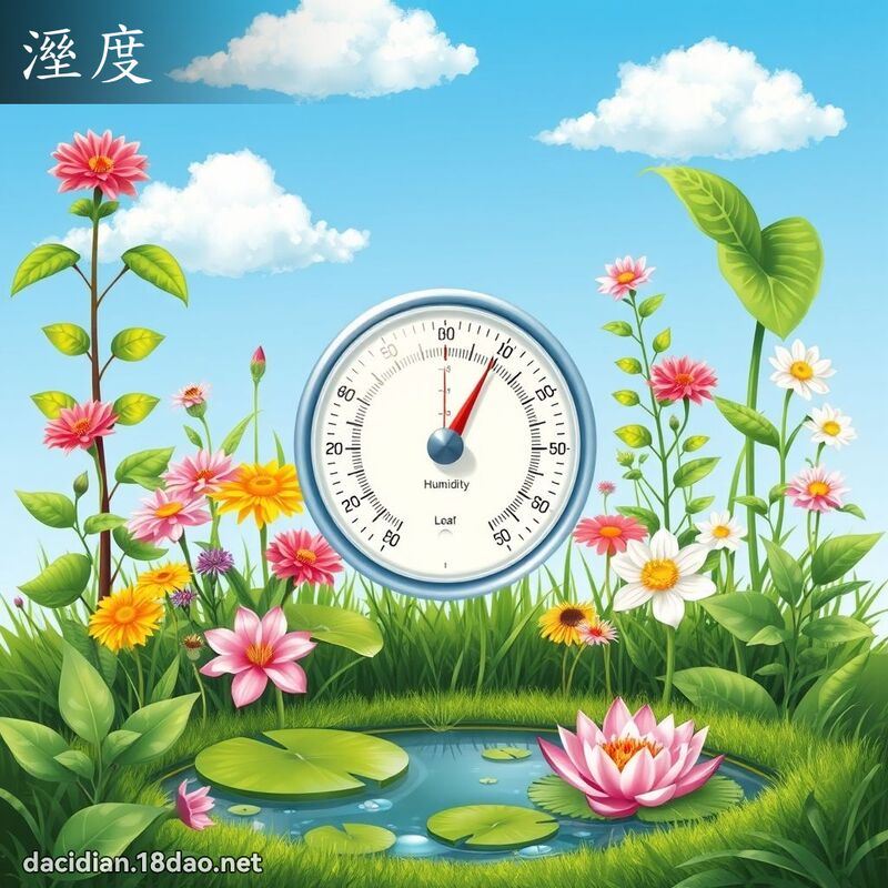 溼度 - 國語大辭典配圖