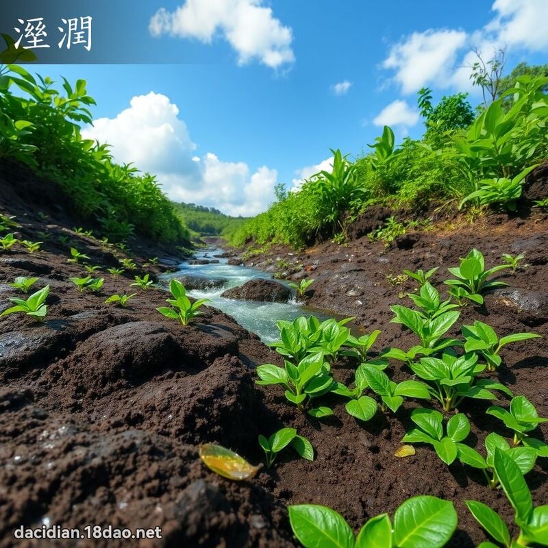 溼潤 - 國語大辭典配圖