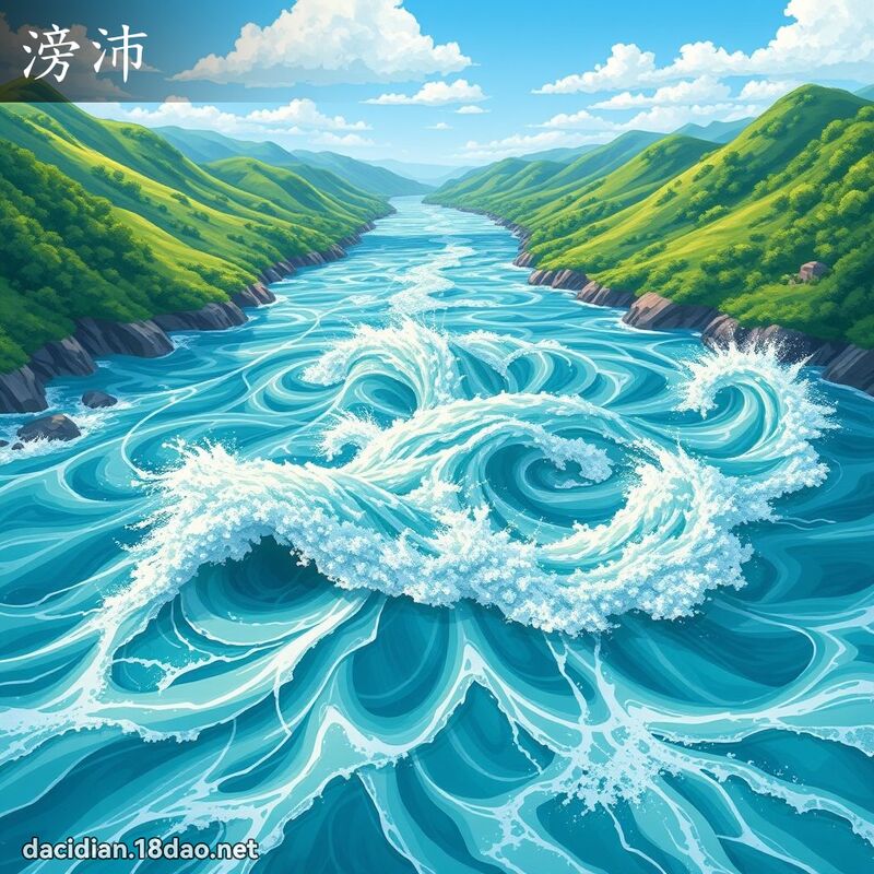 滂沛 - 國語大辭典配圖