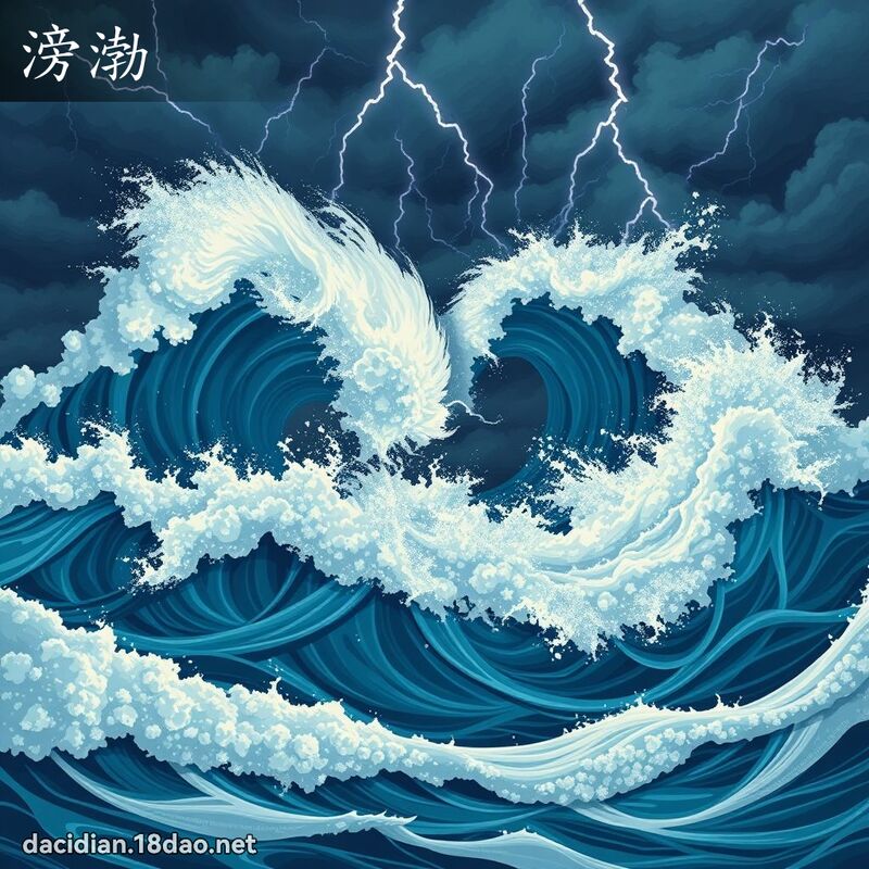 滂渤 - 國語大辭典配圖