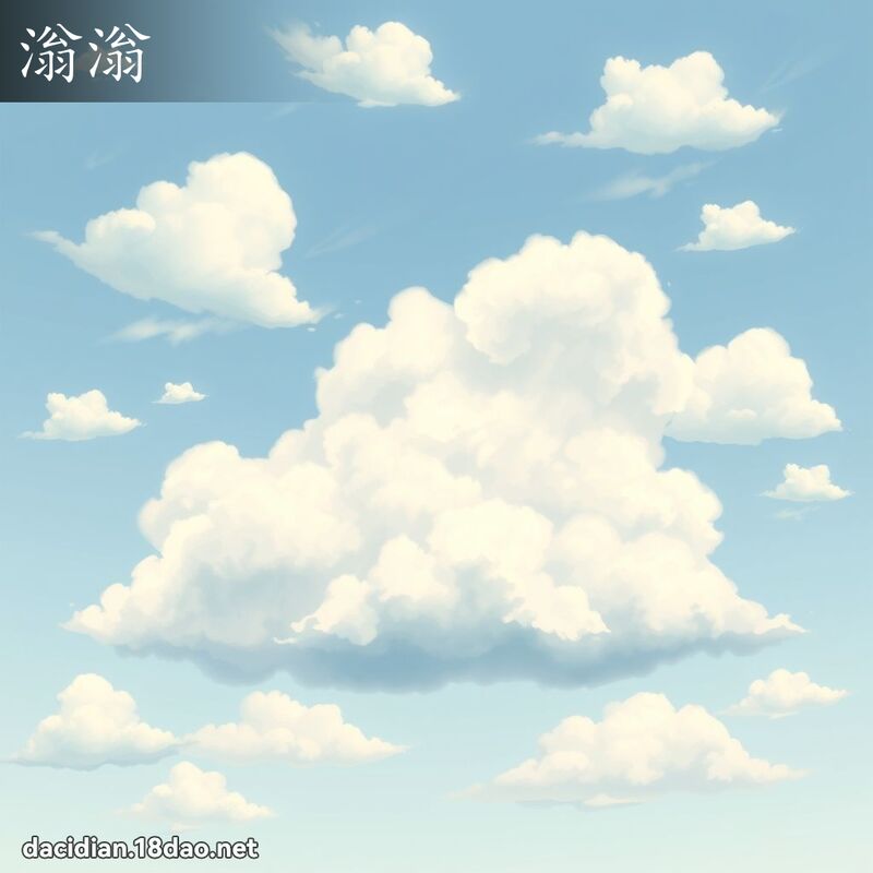 滃滃 - 国语大辞典配图