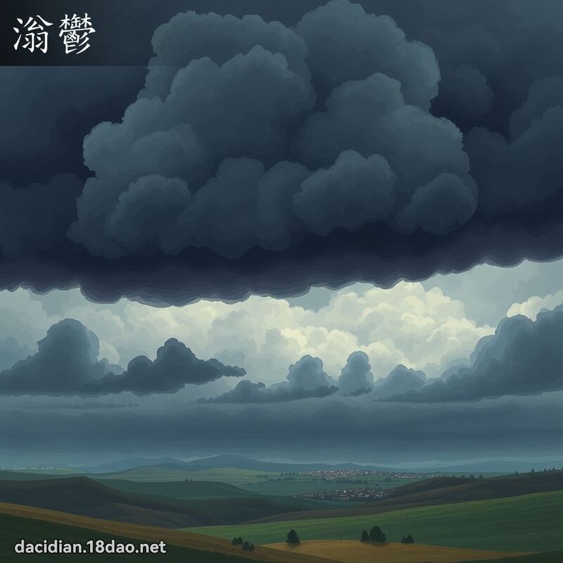 滃郁 - 国语大辞典配图