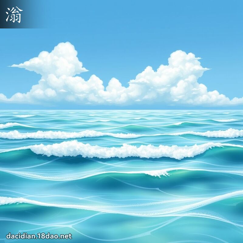 滃 - 國語大辭典配圖