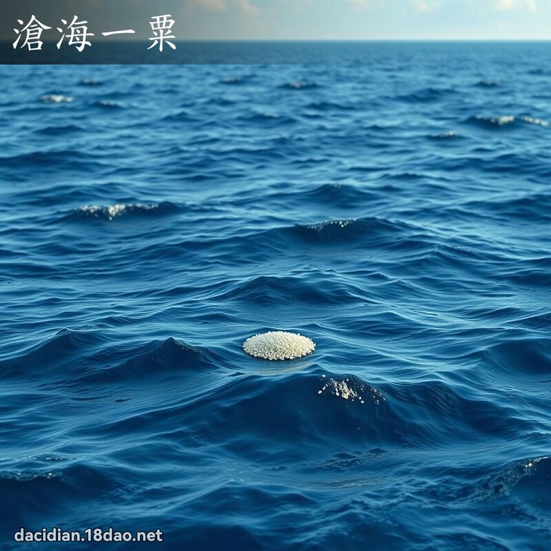 沧海一粟 - 国语大辞典配图