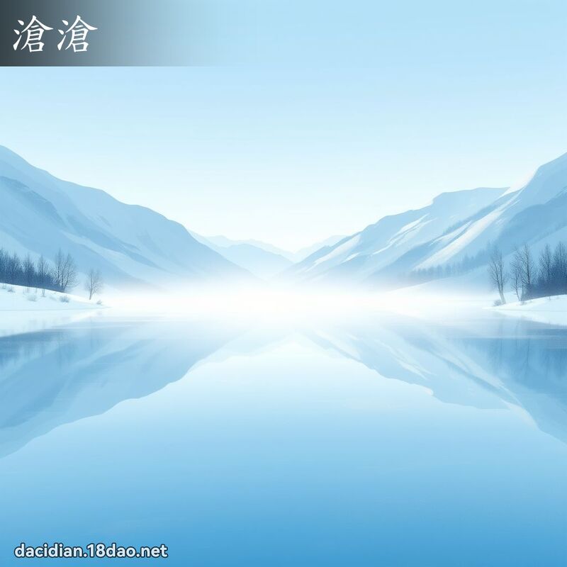 沧沧 - 国语大辞典配图