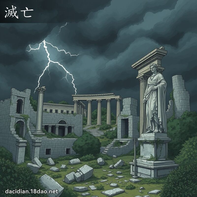 灭亡 - 国语大辞典配图