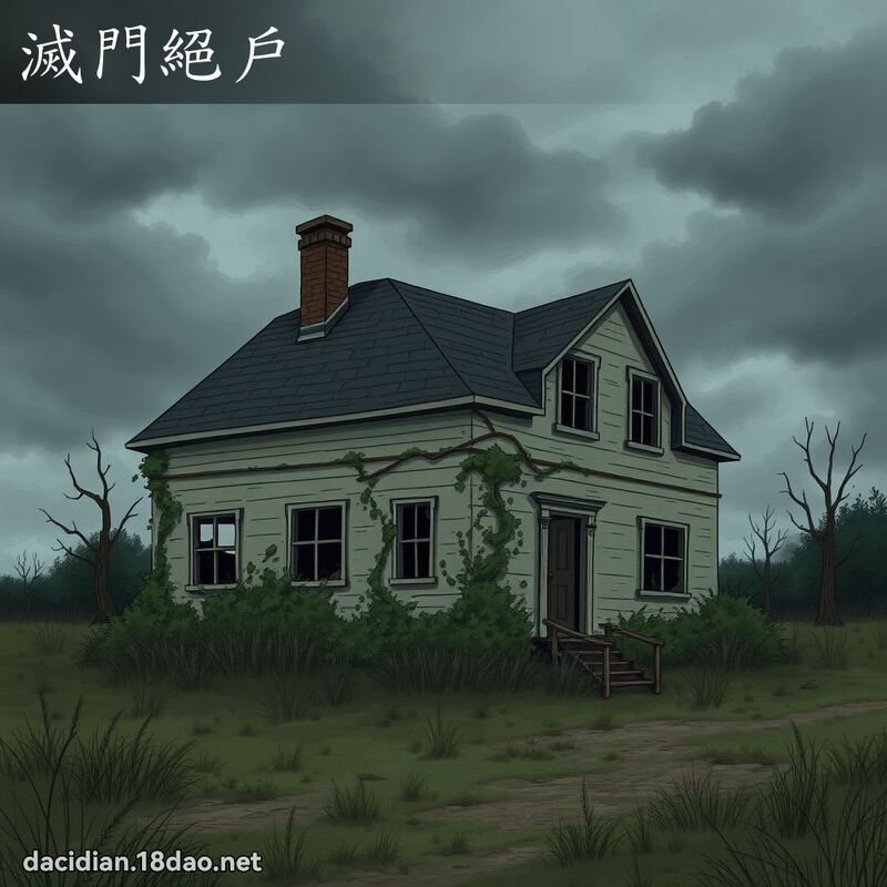 滅門絕戶 - 國語大辭典配圖