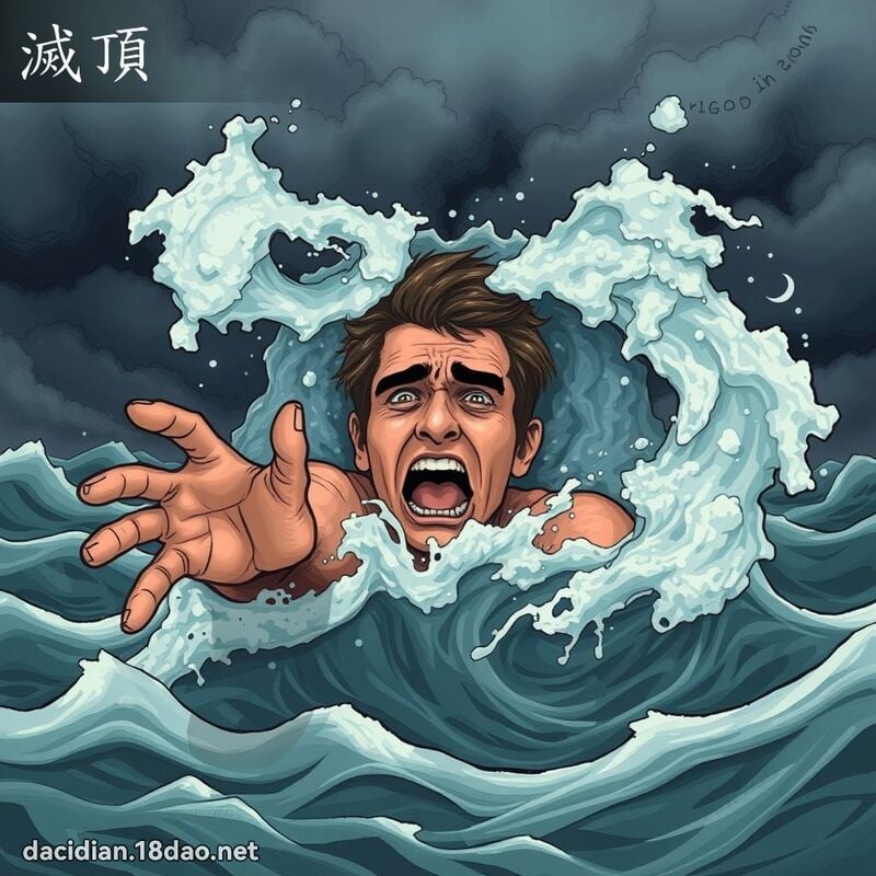 滅頂 - 國語大辭典配圖