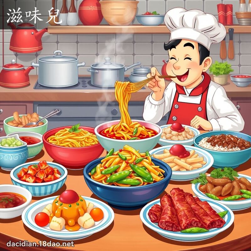 滋味儿 - 国语大辞典配图