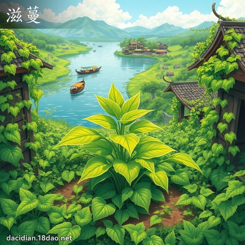 滋蔓 - 国语大辞典配图
