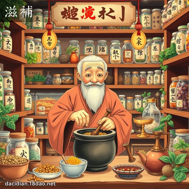 滋補 - 國語大辭典配圖