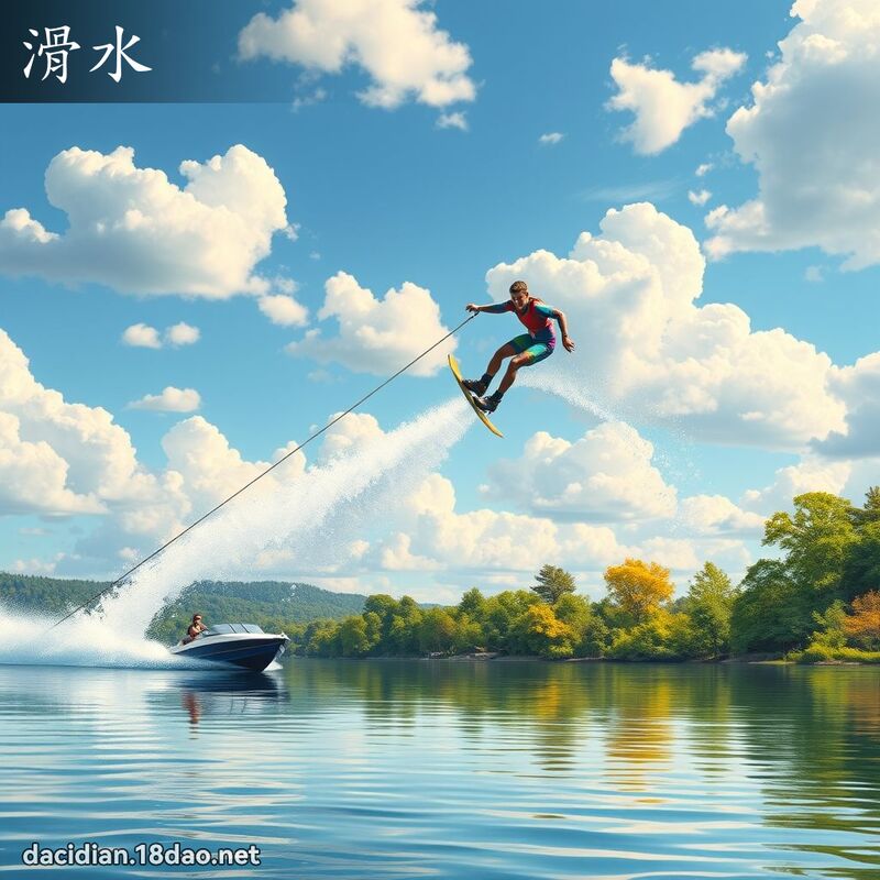 滑水 - 國語大辭典配圖