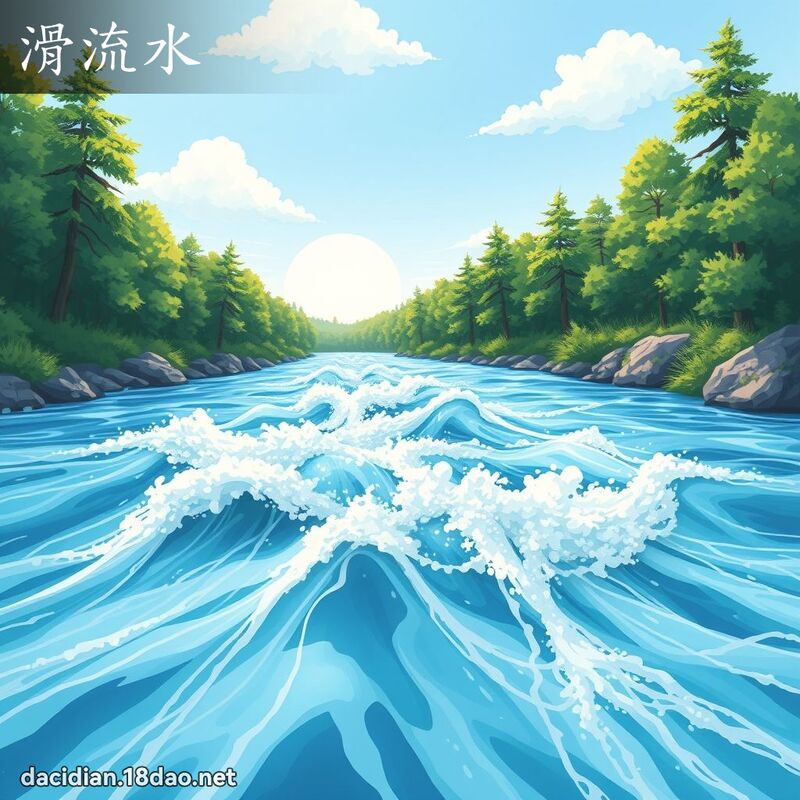 滑流水 - 国语大辞典配图