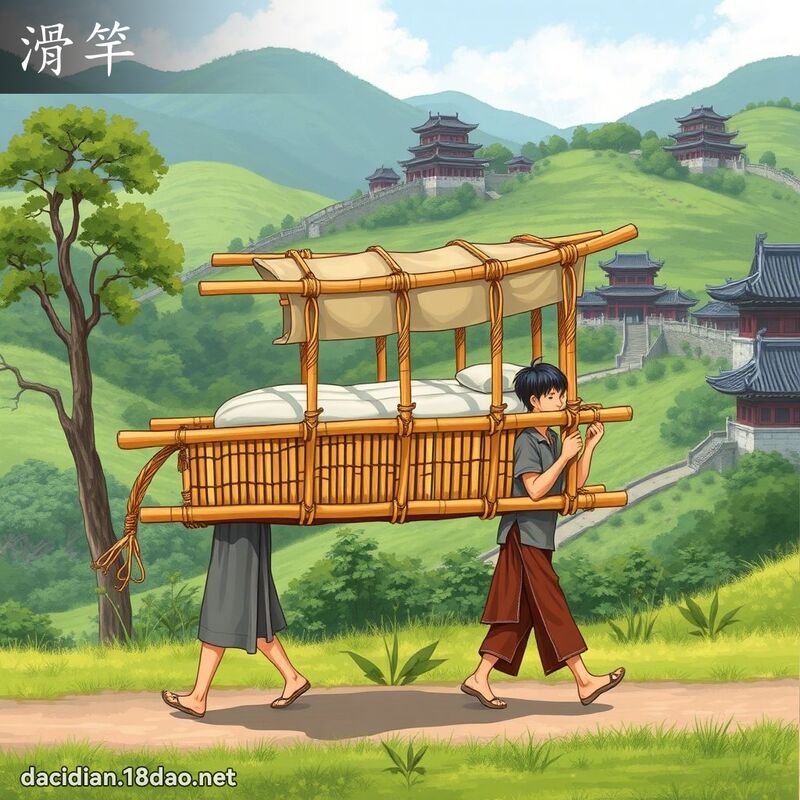 滑竿 - 國語大辭典配圖