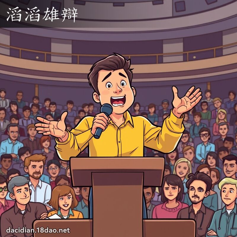 滔滔雄辩 - 国语大辞典配图