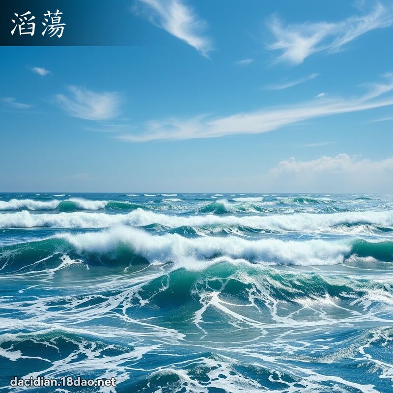 滔蕩 - 國語大辭典配圖