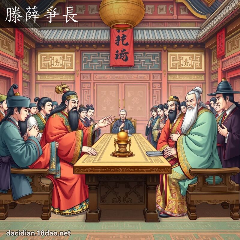 滕薛爭長 - 國語大辭典配圖