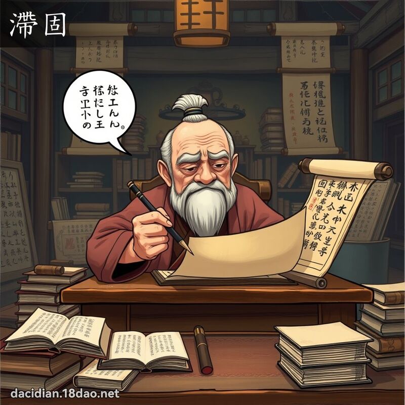 滯固 - 國語大辭典配圖