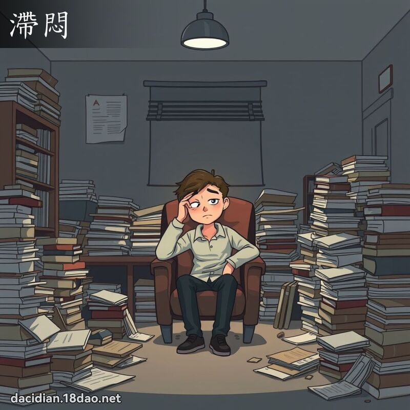 滯闷 - 国语大辞典配图