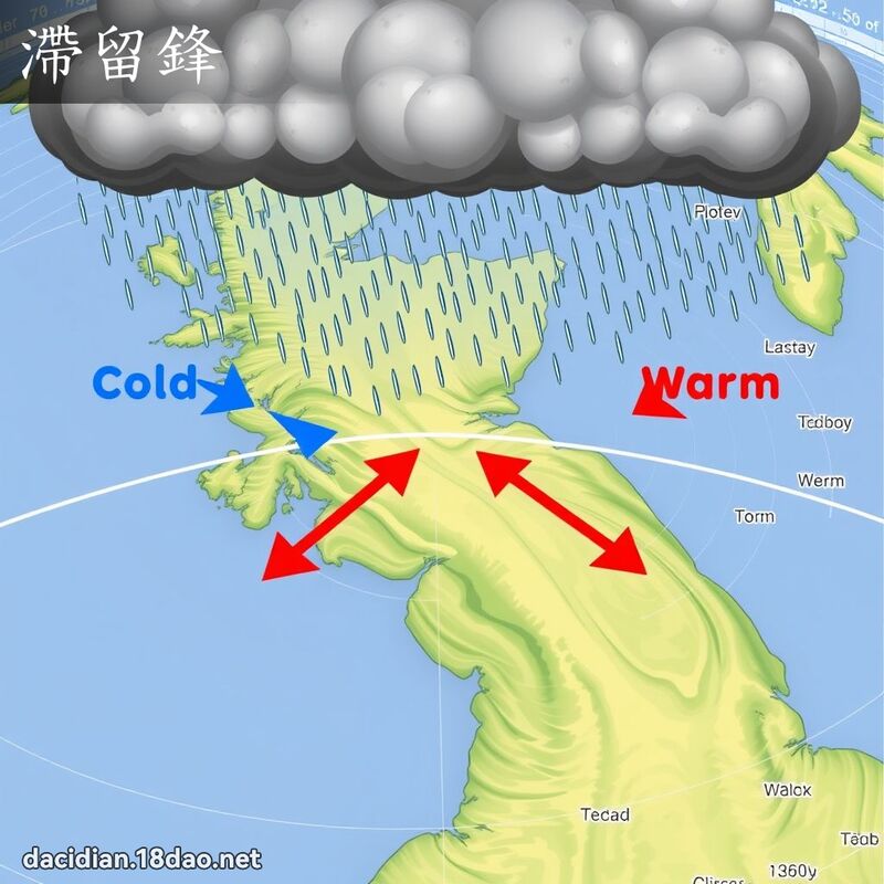 滯留锋 - 国语大辞典配图