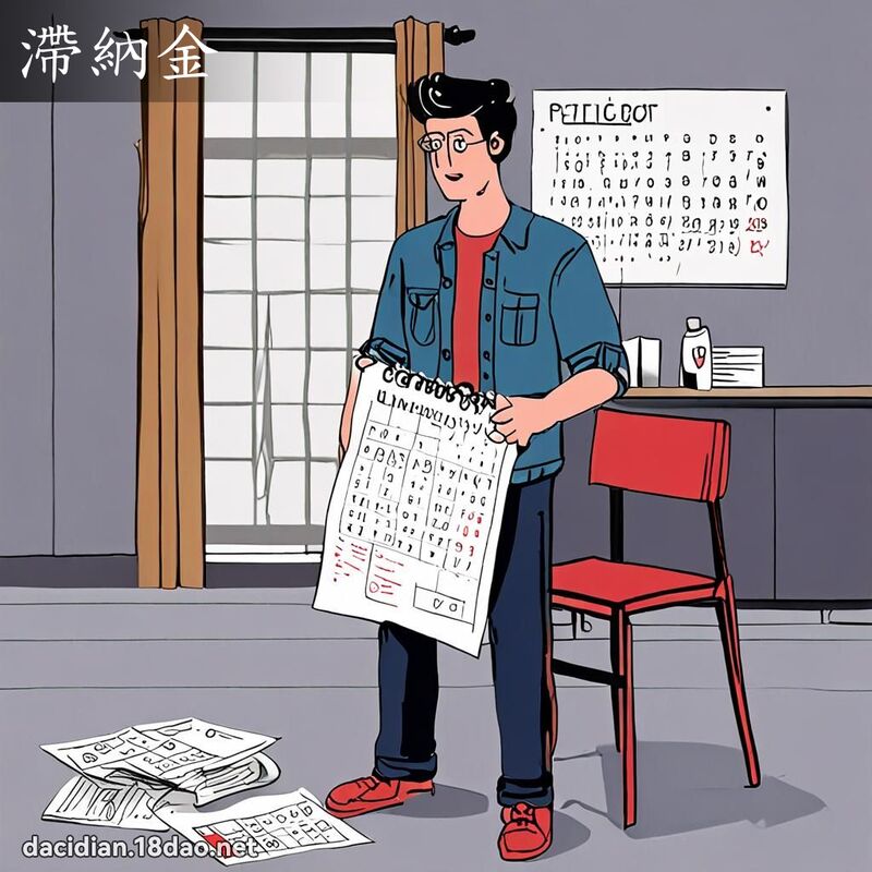滯納金 - 國語大辭典配圖