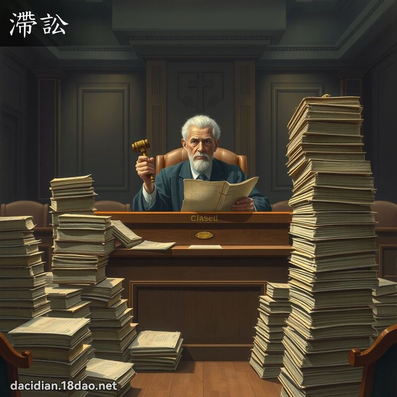 滯讼 - 国语大辞典配图