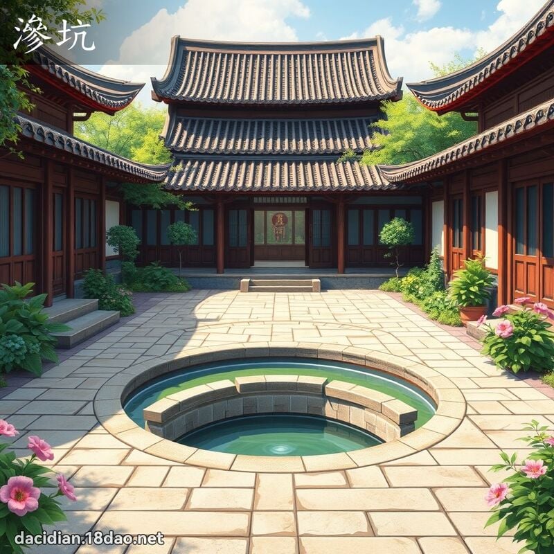 渗坑 - 国语大辞典配图