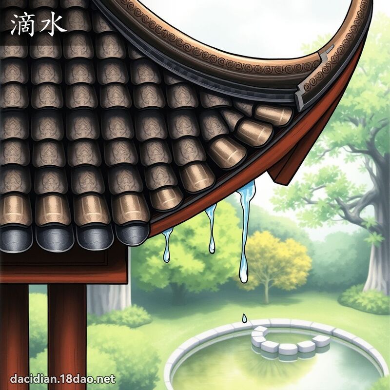 滴水 - 国语大辞典配图