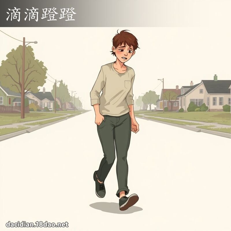 滴滴蹬蹬 - 国语大辞典配图