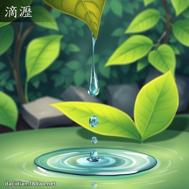 滴沥 - 国语大辞典配图