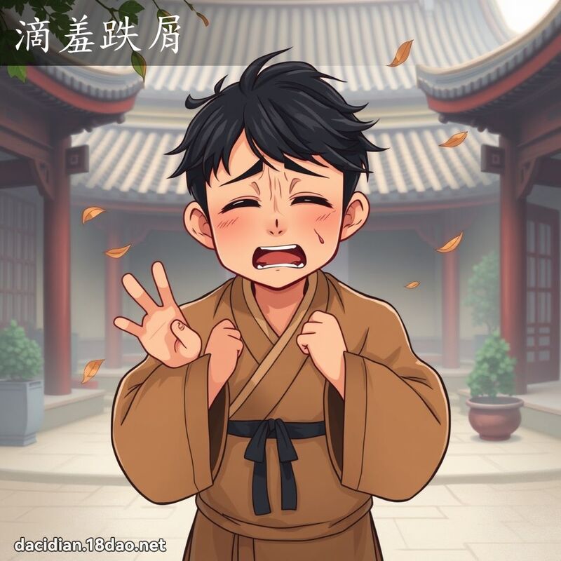 滴羞跌屑 - 國語大辭典配圖