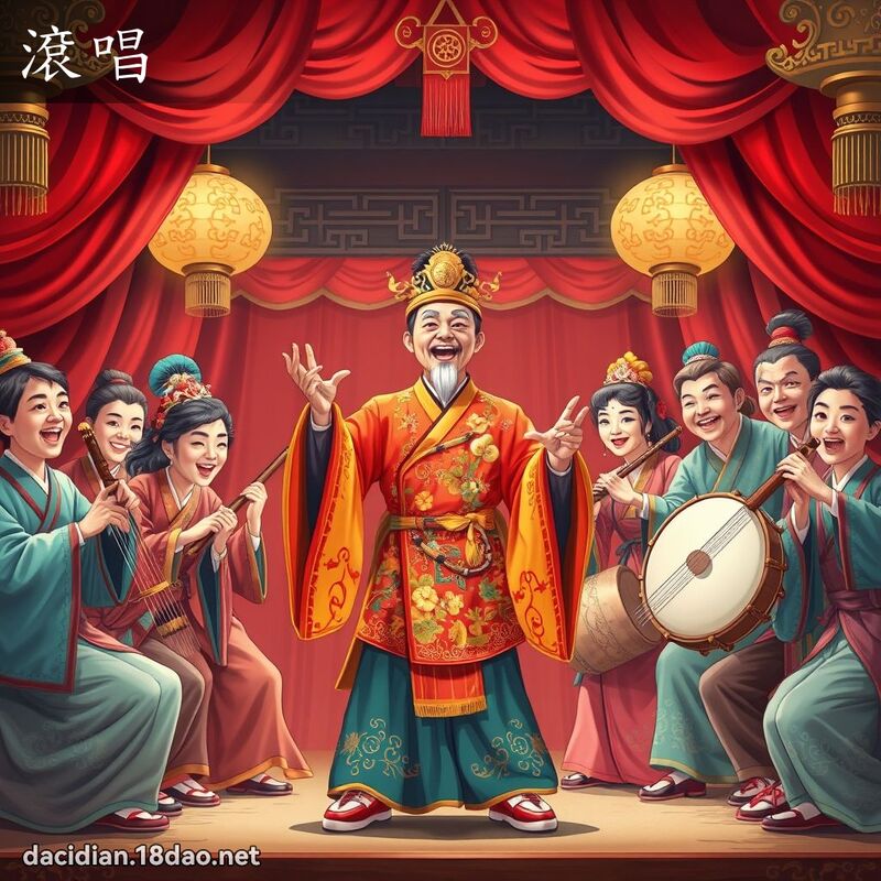 滚唱 - 国语大辞典配图
